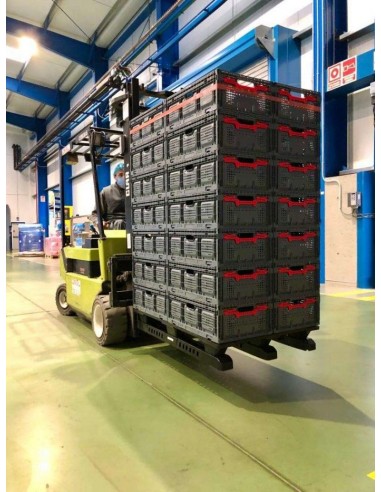 Caja de plástico plegable de varias...