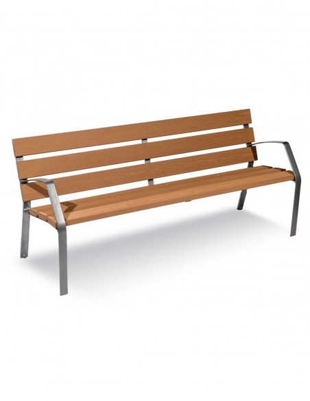 Banco de madera técnica para exterior