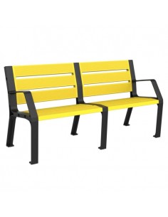 Banco para exterior de polipropileno ecológico