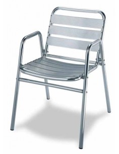Silla de aluminio para terraza