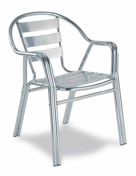 Sillón de aluminio para terraza