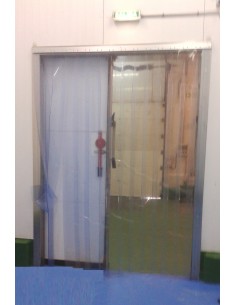 Cortina de tiras de plástico para industria alimentaria