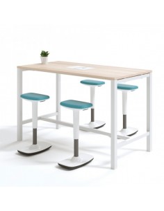 Mesa alta de madera para eventos y office