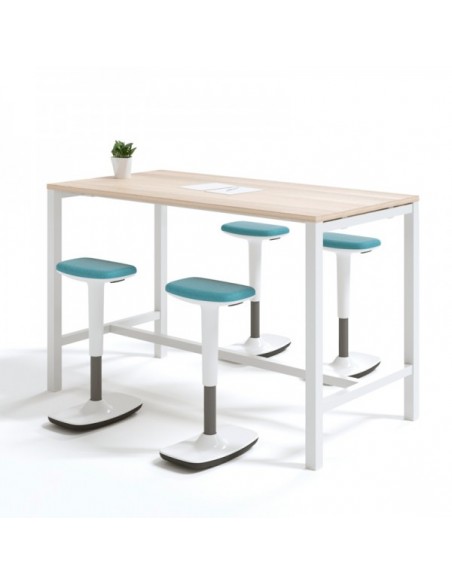 Mesa alta de madera para eventos y office