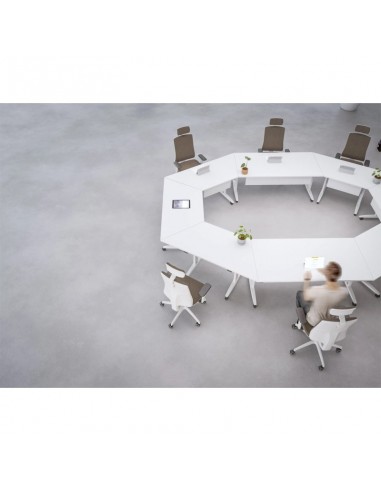 Mesa con ruedas plegable