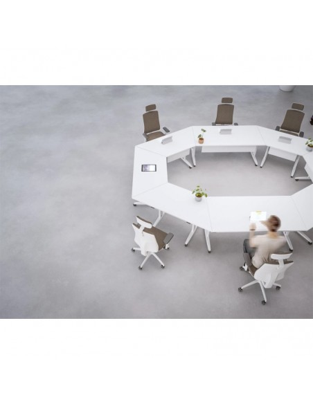 Mesa con ruedas plegable