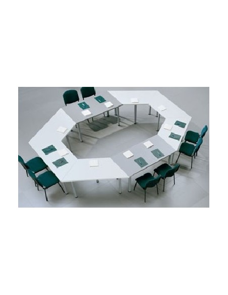 Mesa multifunción trapezoidal