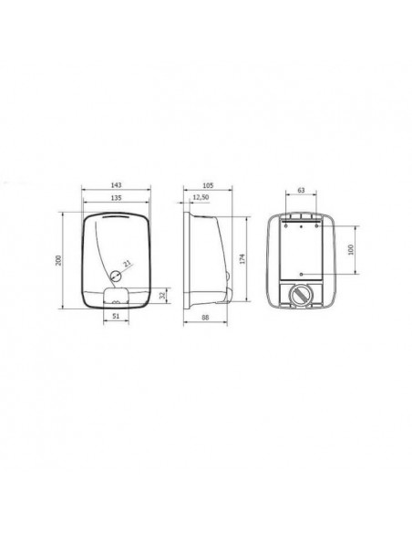 Dosificador de jabón en acero inoxidable