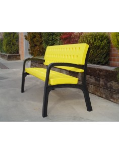 Banco de colores en polipropileno para exterior