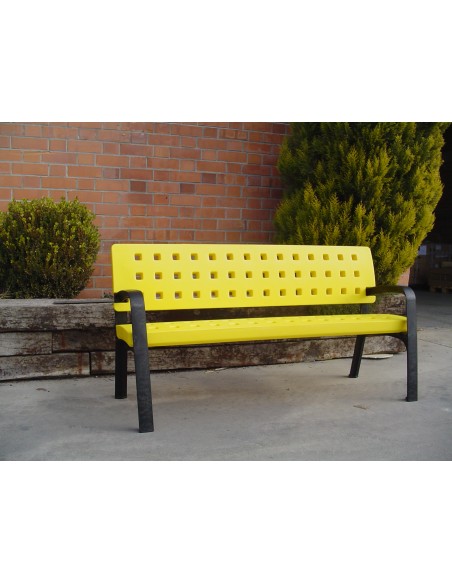 Banco de colores en polipropileno para exterior