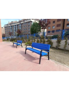 Banco de colores en polipropileno para exterior