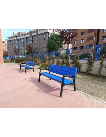 Banco de colores en polipropileno para exterior