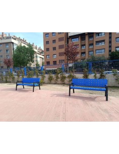 Banco de colores en polipropileno para exterior