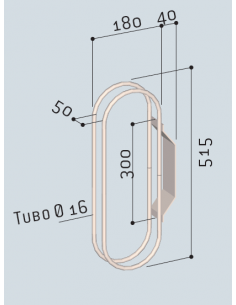 Aparcabicis para anclaje a pared