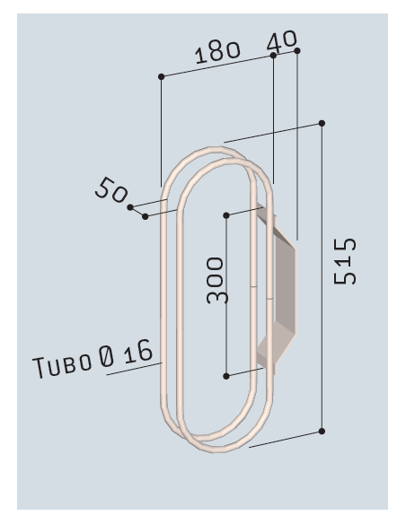 Aparcabicis para anclaje a pared