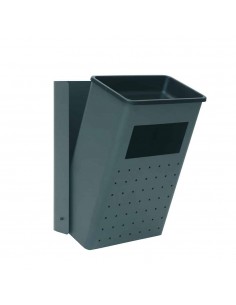 Papelera con cenicero a pared 2