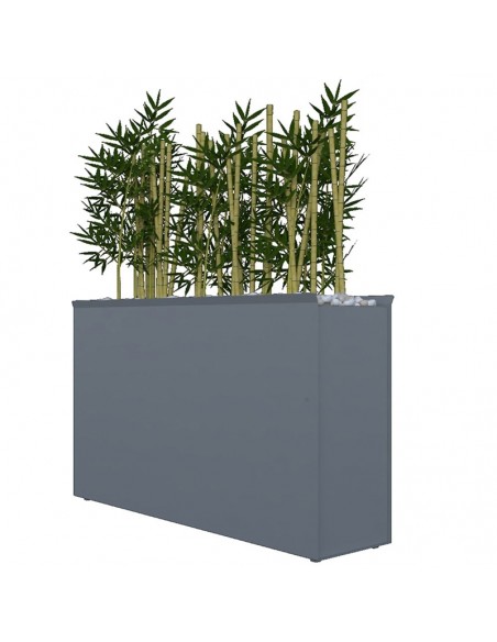 Jardinera metálica para uso en interiores