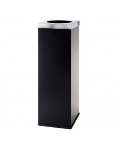 Papelera metálica selectiva