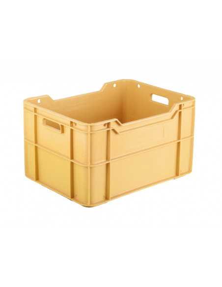 Caja apilable lisa de 500x375x280 mm. masa madre