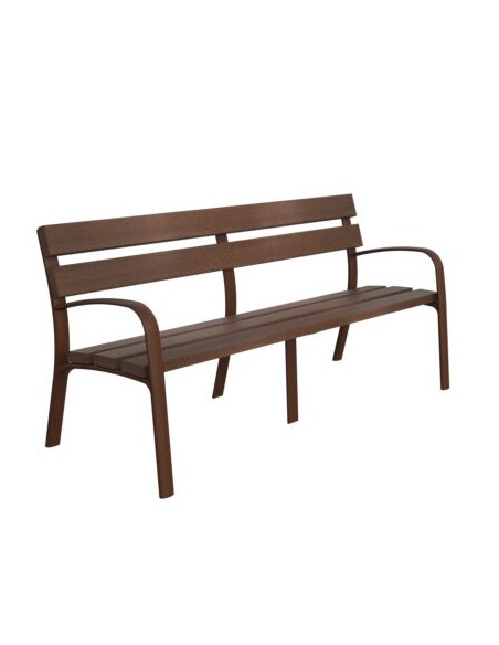 Banco urbano en material reciclado