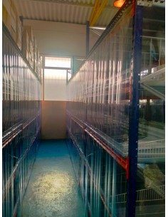 Estanterías con protección de PVC