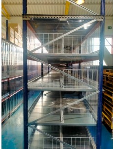 Estanterías con protección de PVC