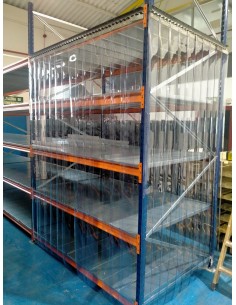 Estanterías con protección...