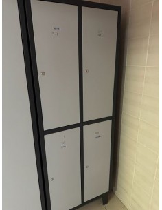 Armario ropero metálico 8 puertas