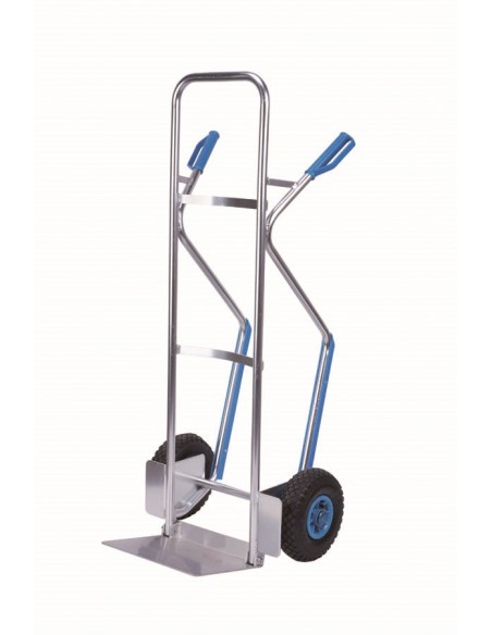 Carretilla antideslizante de aluminio con pala abatible