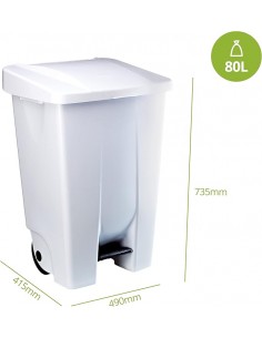 Contenedor de residuos para cocinas y entornos sanitarios