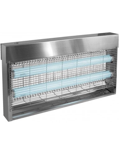 Exterminador de insectos con doble tubo LED