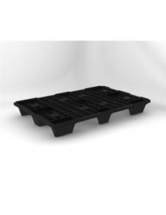 Palet de plástico 1200x800 mm. rejillado, encajable