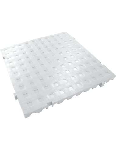 Tarima de plástico de 50x50x5 cm.