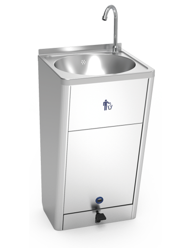 Lavamanos registrable acero inox con...