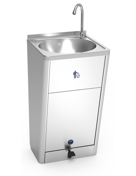 Lavamanos registrable acero inox con pedal
