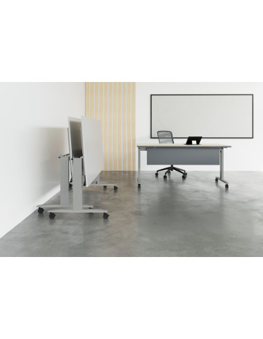 Mesa con ruedas plegable