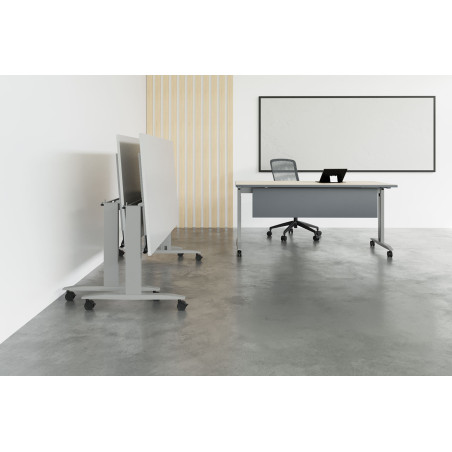 Mesa con ruedas plegable