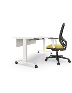 Mesa con ruedas plegable