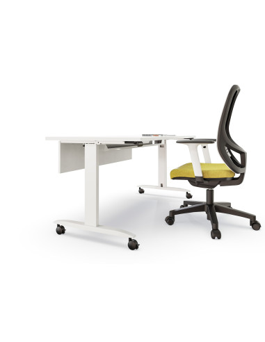 Mesa con ruedas plegable