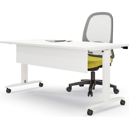 Mesa con ruedas plegable