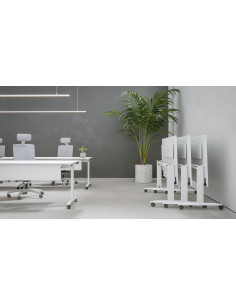 Mesa con ruedas plegable