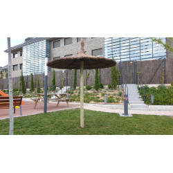 Sombrilla de brezo para exterior