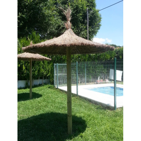 Sombrilla de brezo para exterior