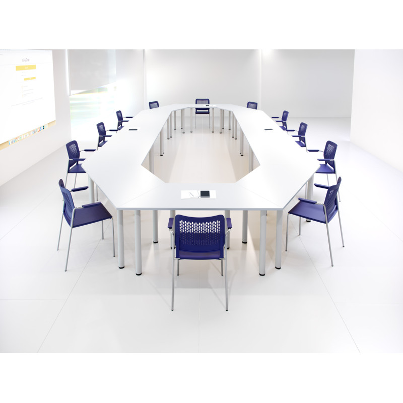 Mesa multifunción trapezoidal