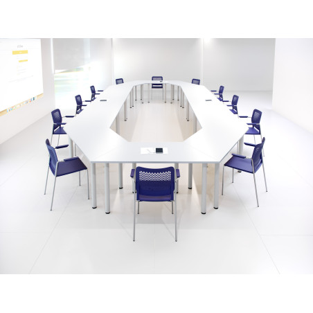 Mesa multifunción trapezoidal