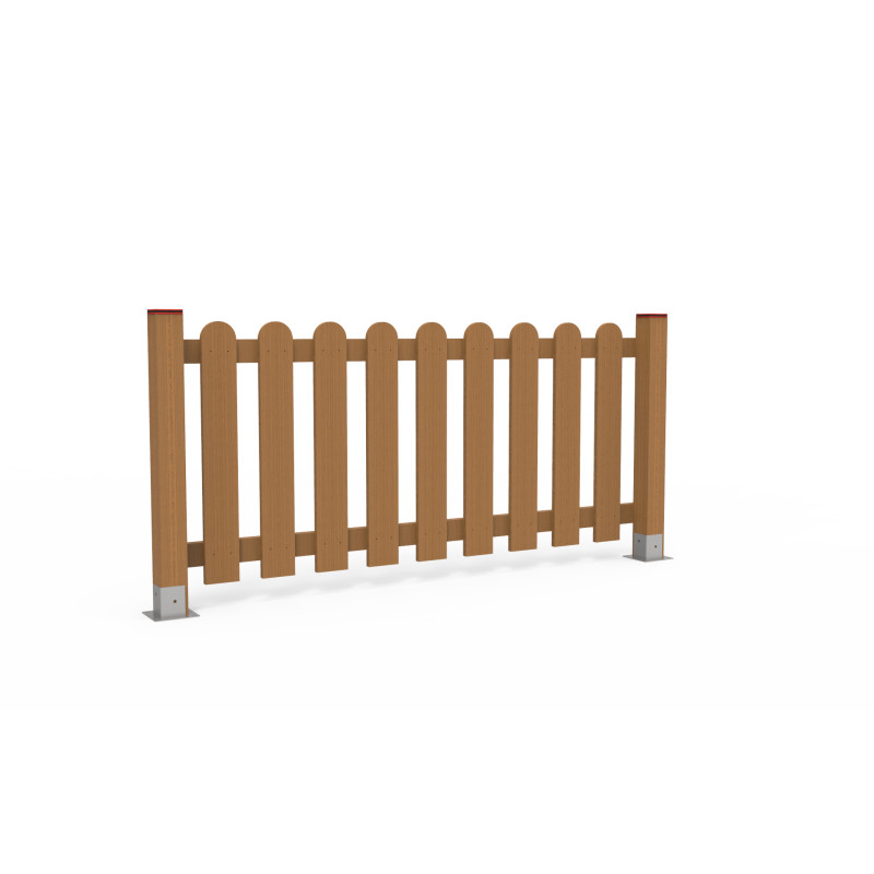 Valla de madera para parques