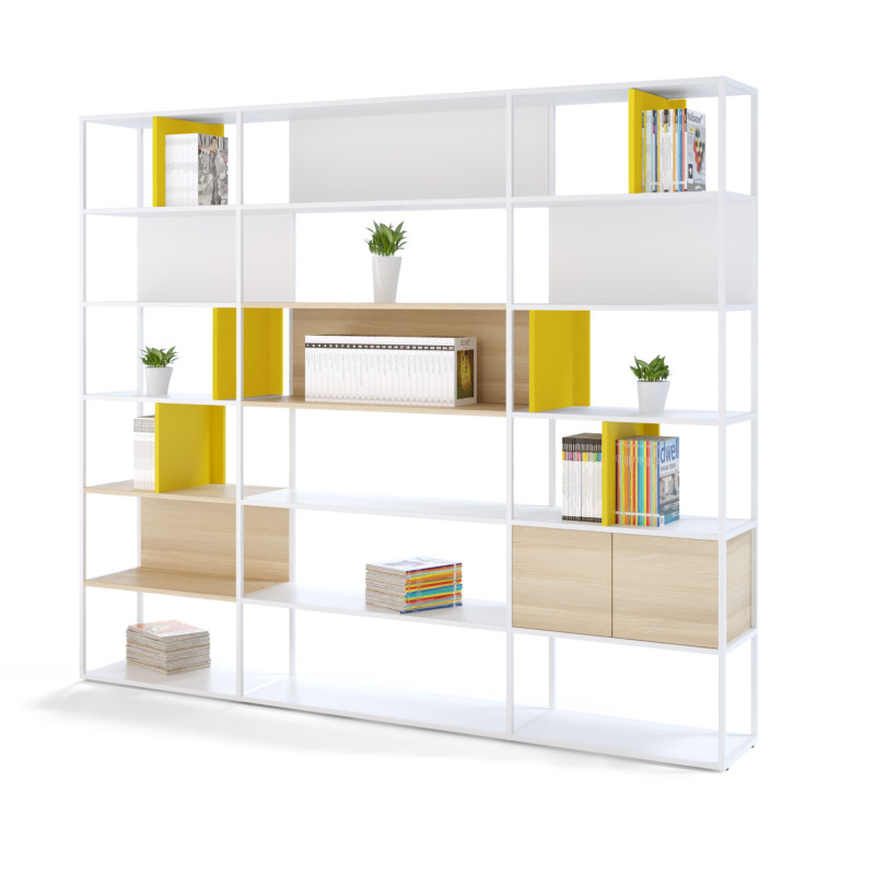 Librería expositora para biblioteca