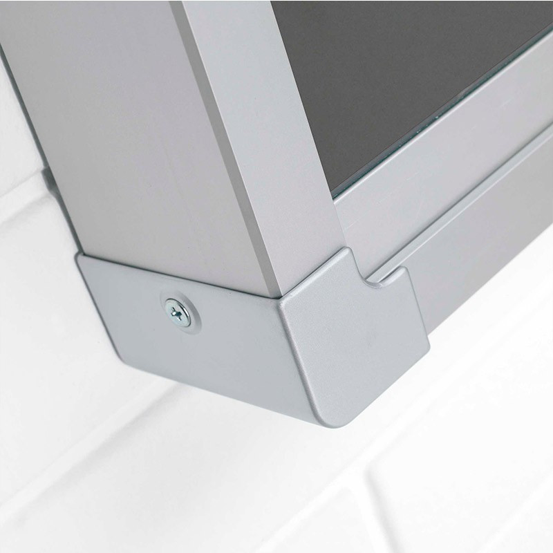 Vitrina de corcho con puertas y llave
