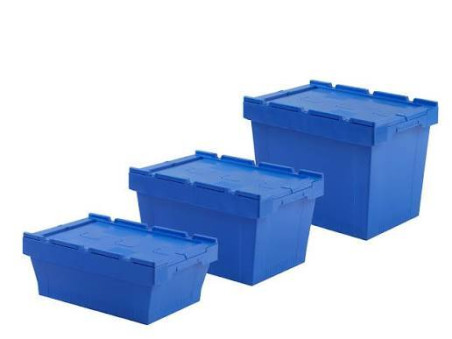 Caja con tapa integrada de medidas 40x30x30