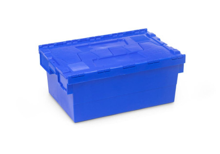 Caja apilable y encajable con tapa medidas 60x40x35